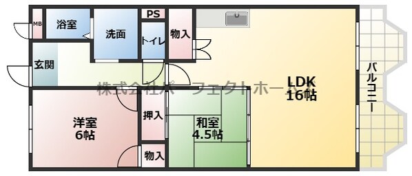 エスパシオ・ディ・鵲の物件間取画像